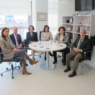 El presidente de la Audiencia Nacional recibe a la nueva Junta de Gobierno del Colegio de Procuradores de Madrid
